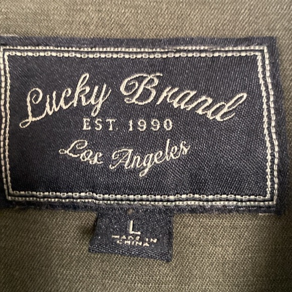 Lucky brand shacket, army green, size L - Picture 2 of 10
